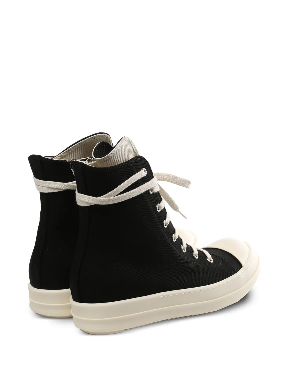Rick Owens DRKSHDW canvas toe-cap sneakers Zwart