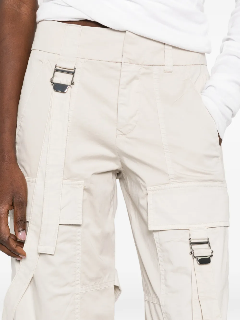 Seafarer Broek met band en rits Beige