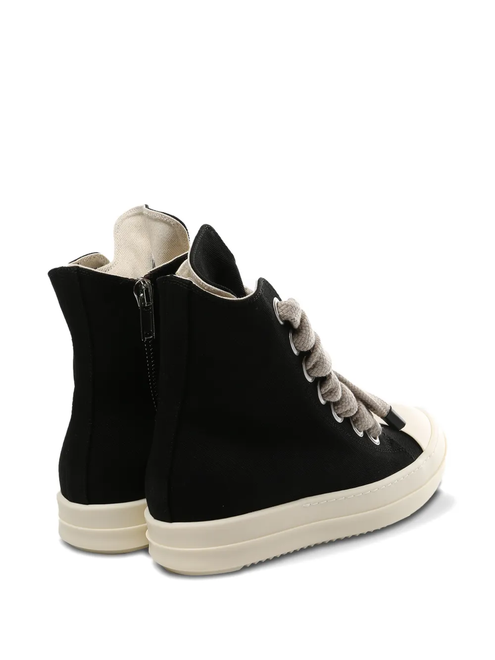 Rick Owens DRKSHDW canvas toe-cap sneakers Zwart