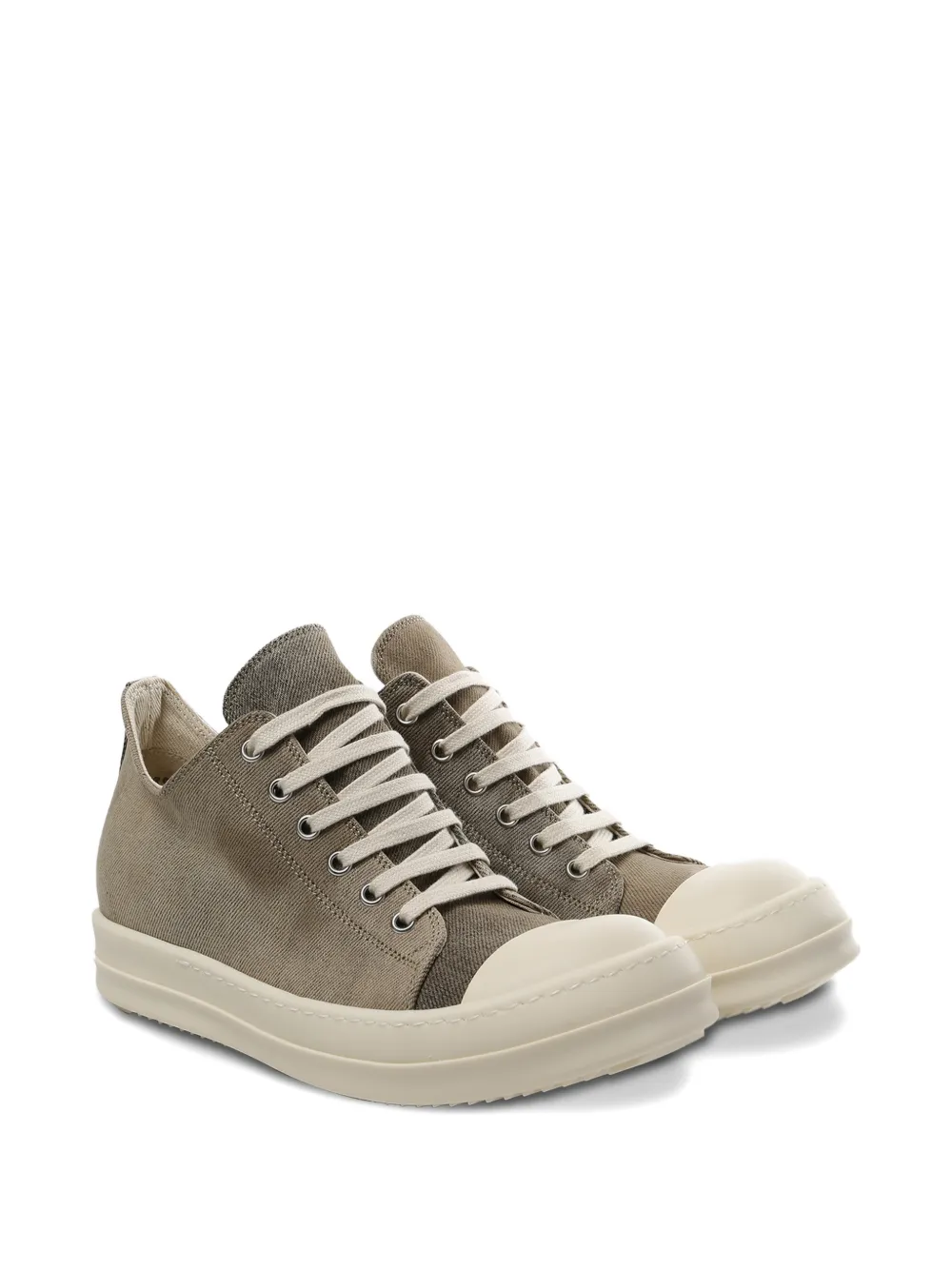 Rick Owens DRKSHDW canvas toe-cap sneakers Grijs