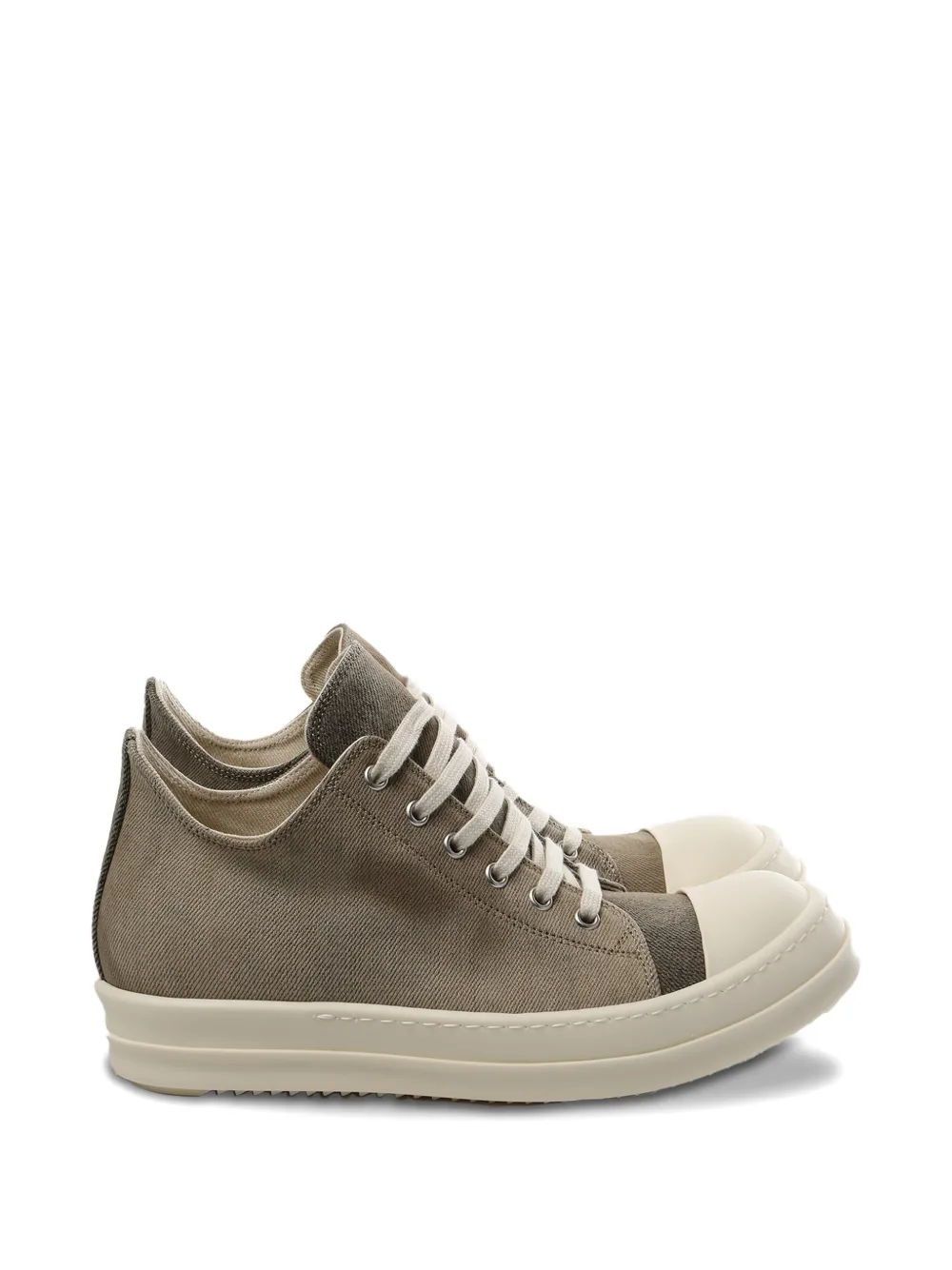 Rick Owens DRKSHDW canvas toe-cap sneakers Grijs