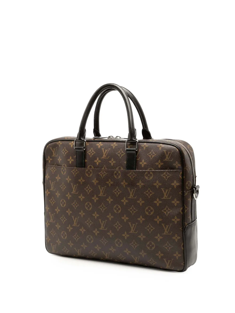  Louis Vuitton Pre-owned 2009 Monogram Macassar Soft Briefcase Business Bag - Brown 