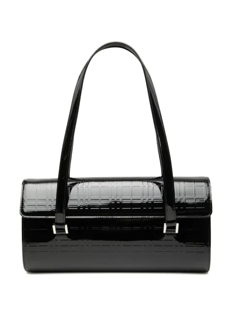 Burberry Pre-Owned 2000-2017 House Check Embossed Patent shoulder bag