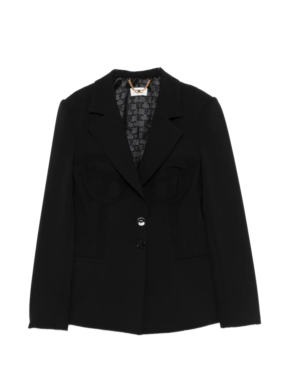 Elisabetta Franchi single-breasted blazer - Nero