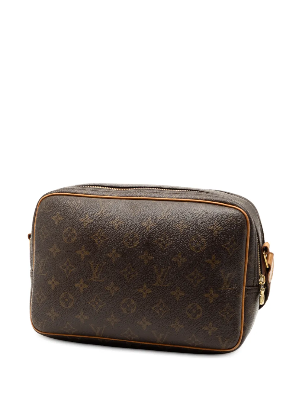  Louis Vuitton Pre-owned 2001 Monogram Reporter Pm Crossbody Bag - Brown 