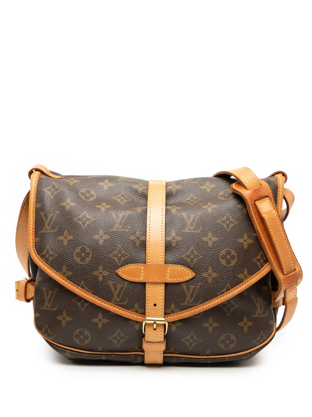 Louis Vuitton Pre-Owned 2000 Monogram Saumur 30 crossbody bag - Marrone