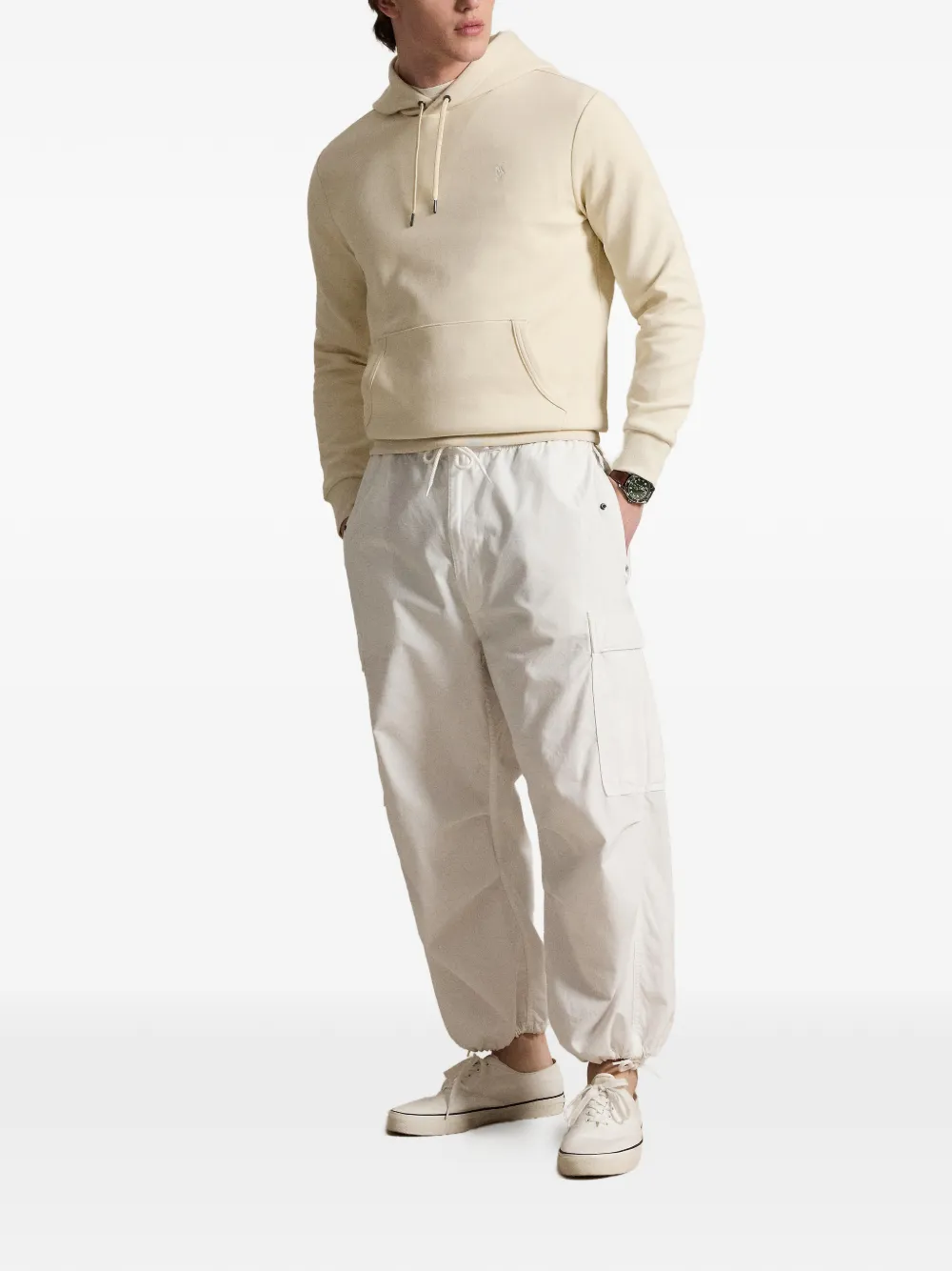 Polo Ralph Lauren Hoodie met geborduurd logo Beige
