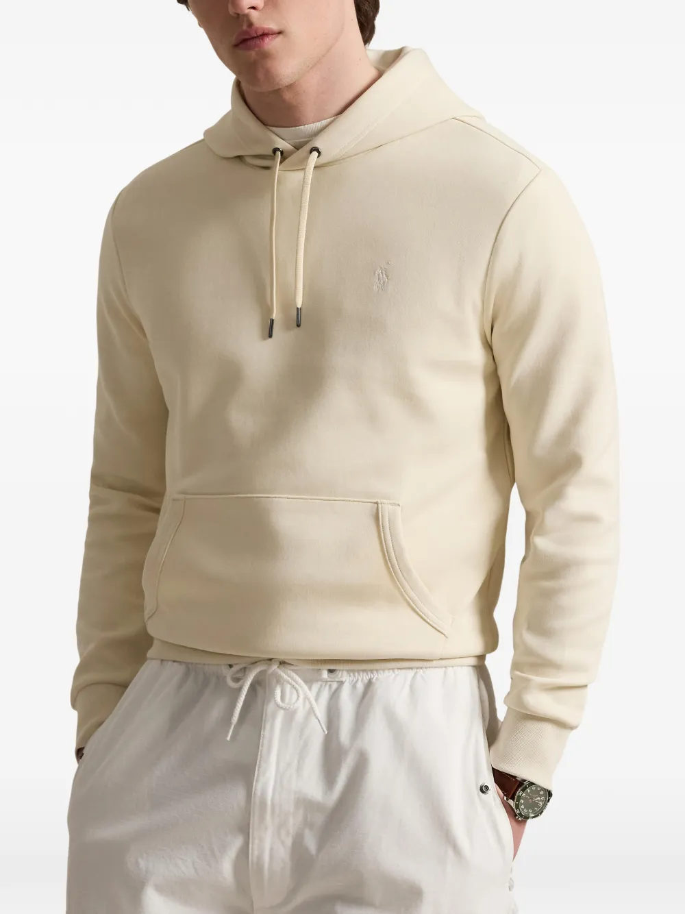 Polo Ralph Lauren Hoodie met geborduurd logo Beige
