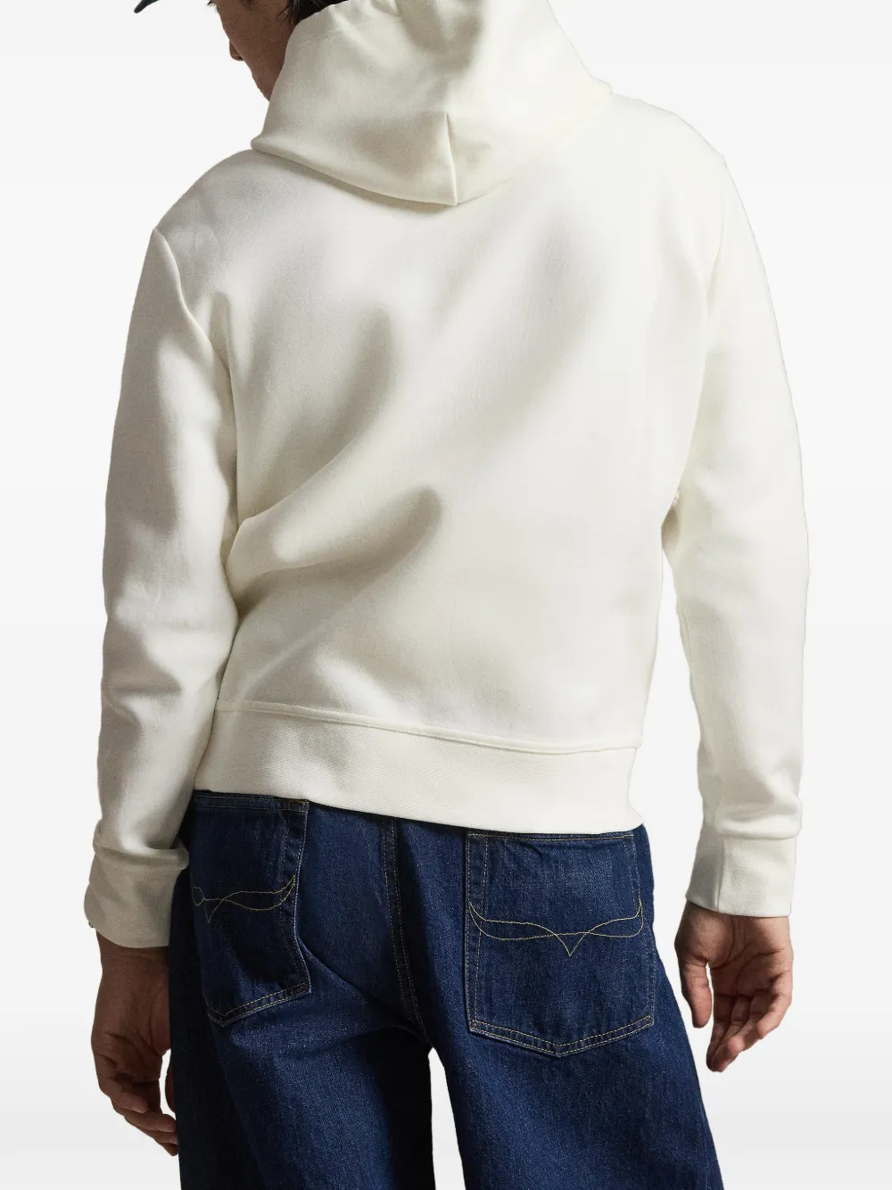 Polo Ralph Lauren Hoodie met borduurwerk en trekkoord Beige
