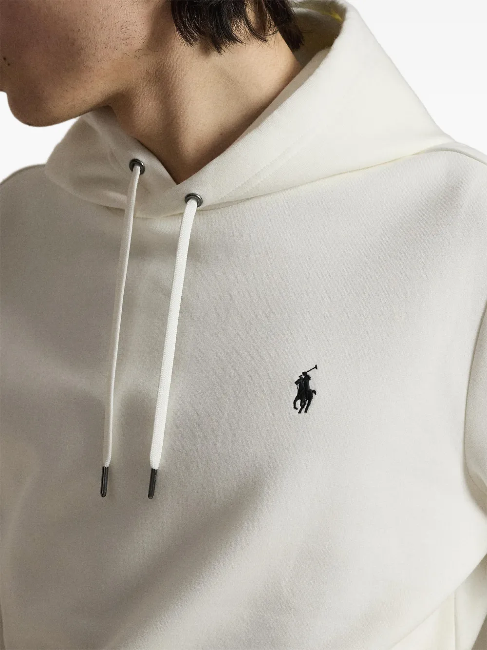 Polo Ralph Lauren Hoodie met borduurwerk en trekkoord Beige
