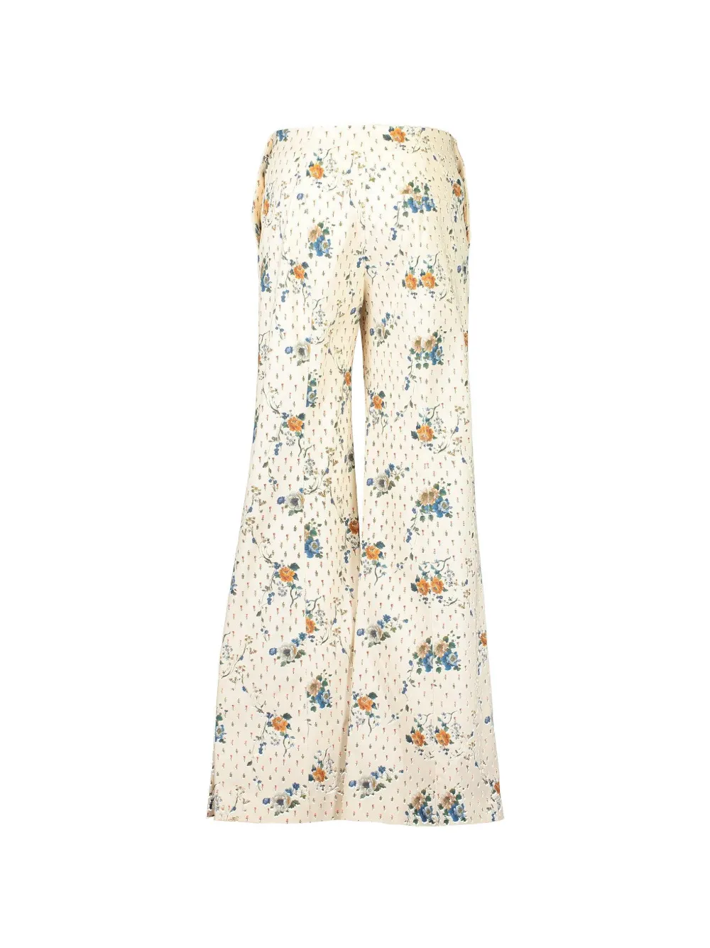 Borgo De Nor floral twill trousers - Beige