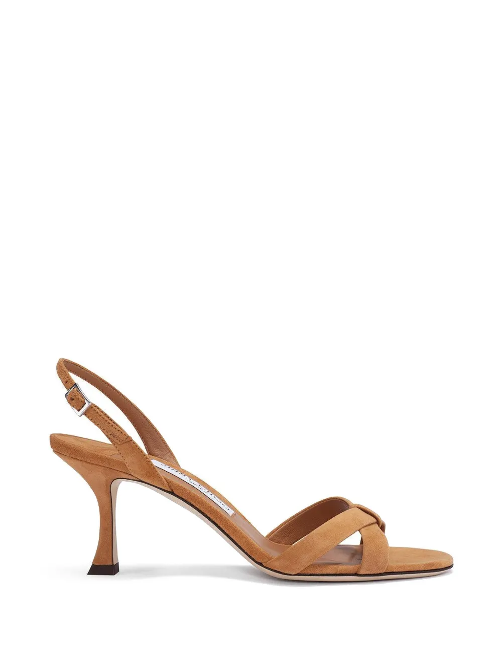 Jimmy Choo Elsy knotted slingback sandal - Marrone