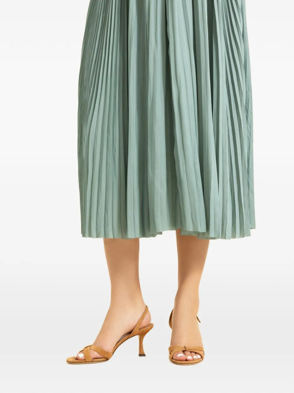 Jimmy Choo Elsy geknoopte slingback sandalen Bruin