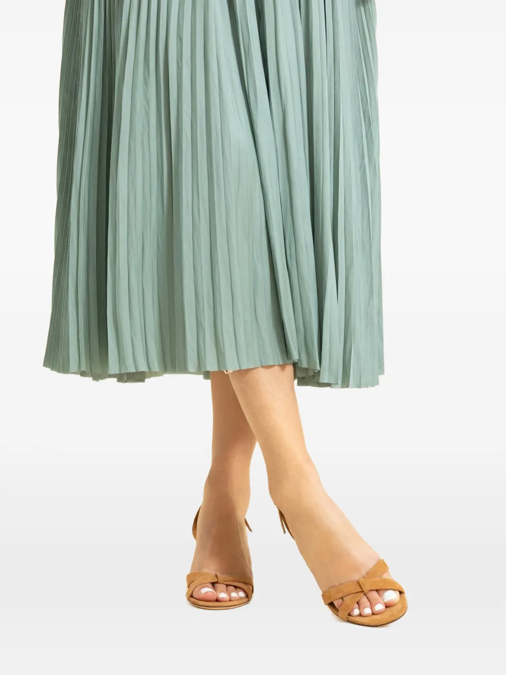 Jimmy Choo Elsy geknoopte slingback sandalen Bruin