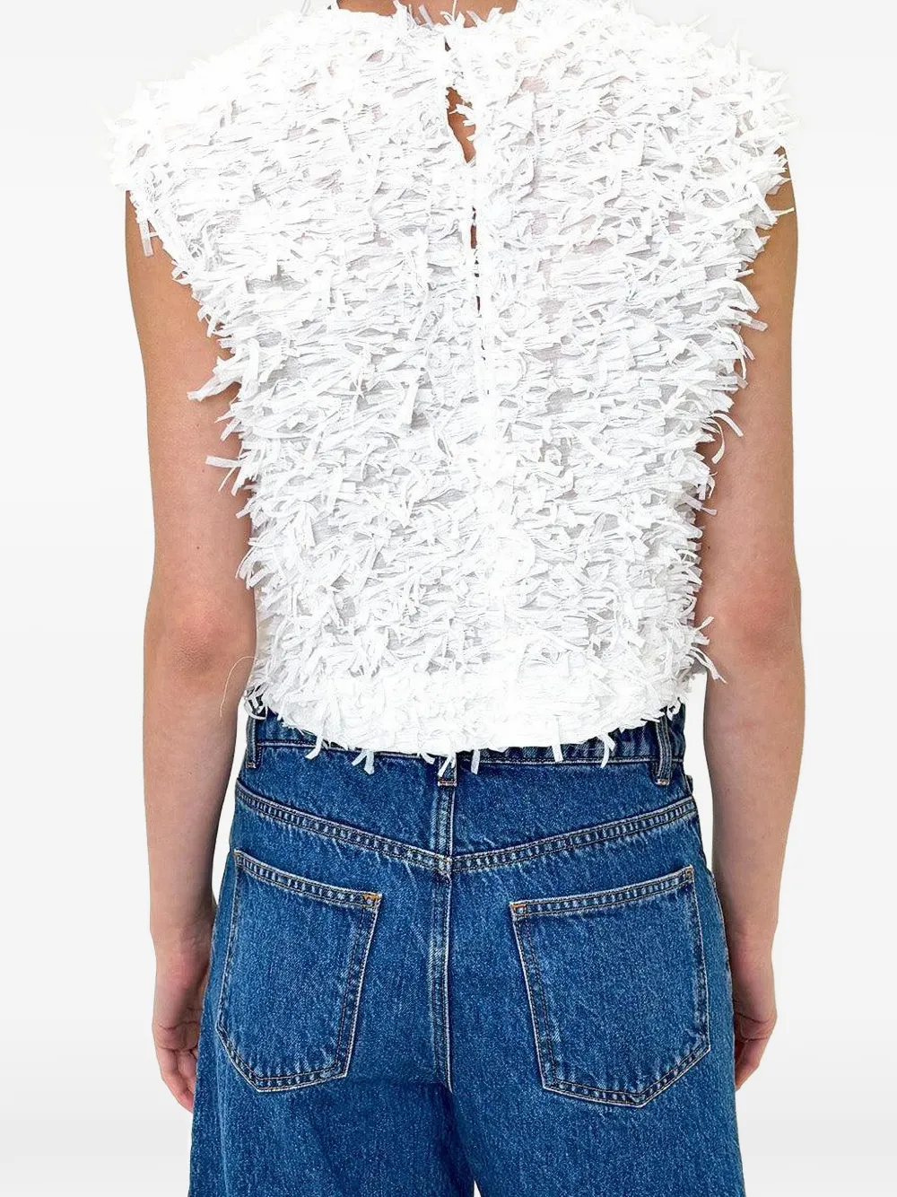  Odeeh Camicia Smanicata - Bianco 