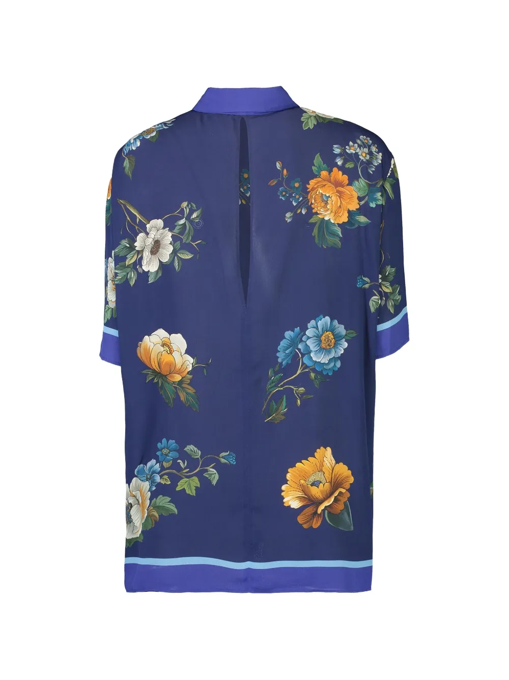 Borgo De Nor floral akari crepe top - Blauw