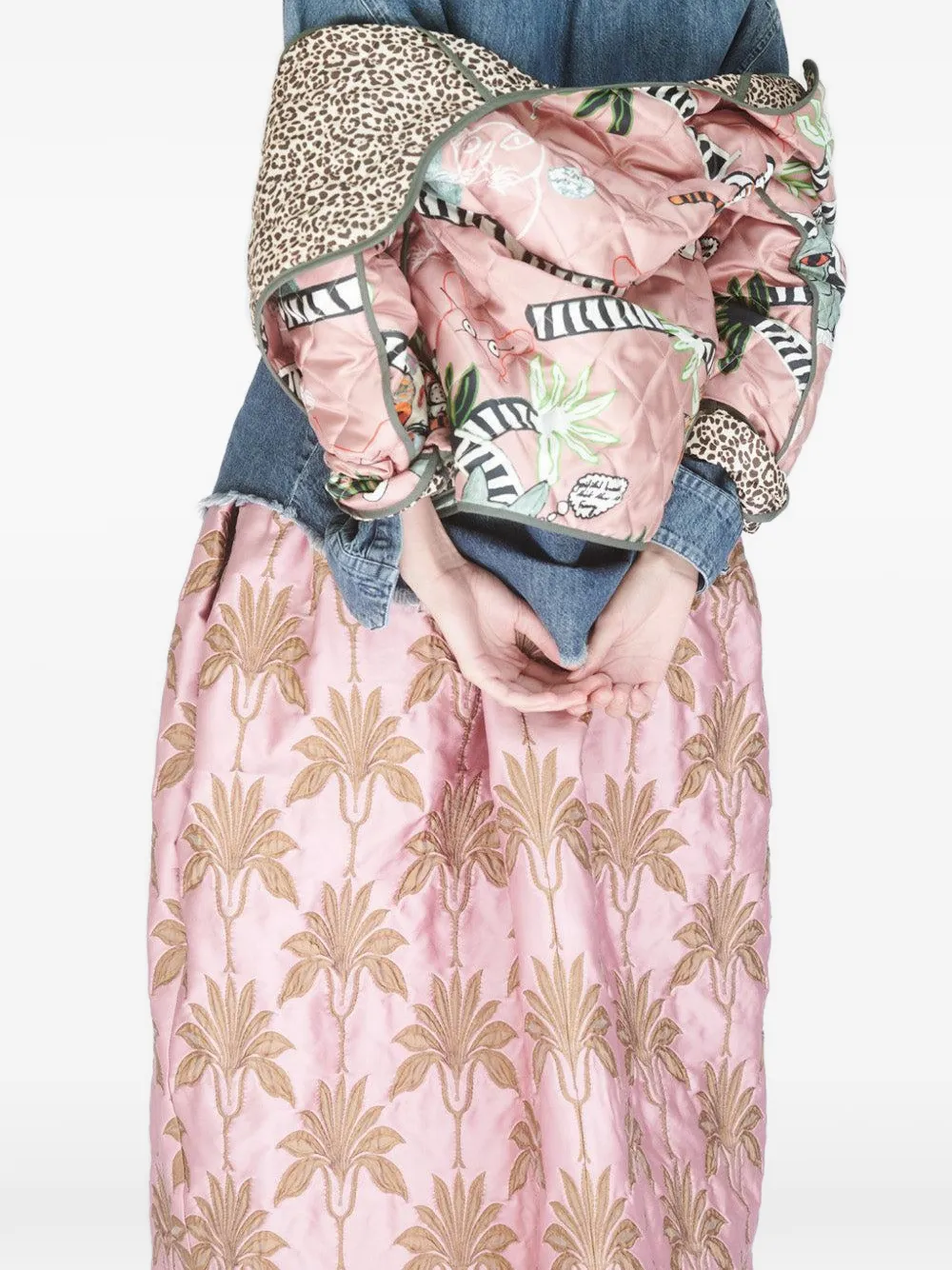  Odeeh Gonna Midi A Fiori - Rosa 