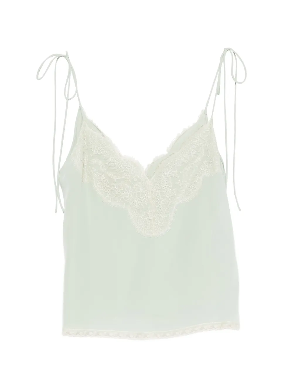 Valentino Garavani laced-trim blouse - Verde