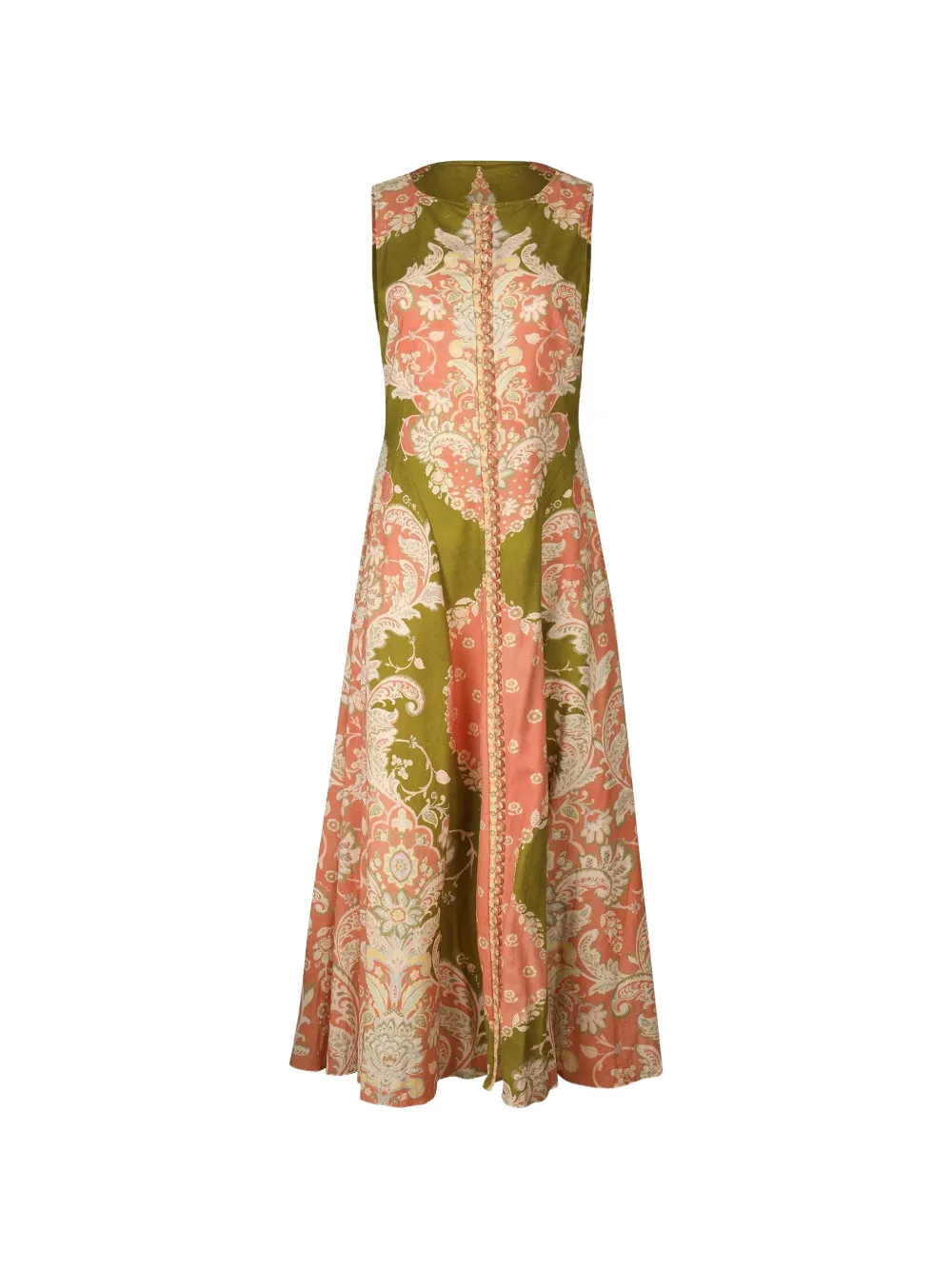 KATE FORD paneled girasole dress - Verde