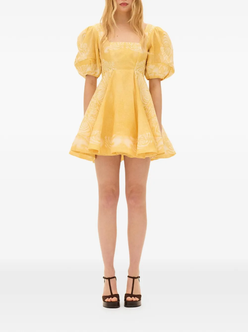 KATE FORD Mimosa Bando dress - Geel