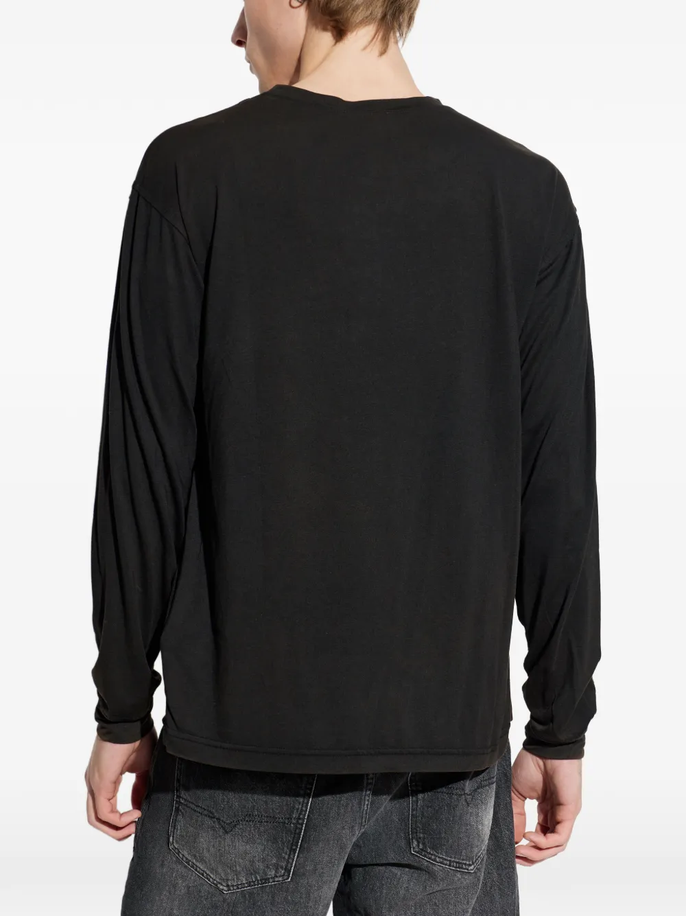 Diesel T-shirt met lange mouwen Zwart