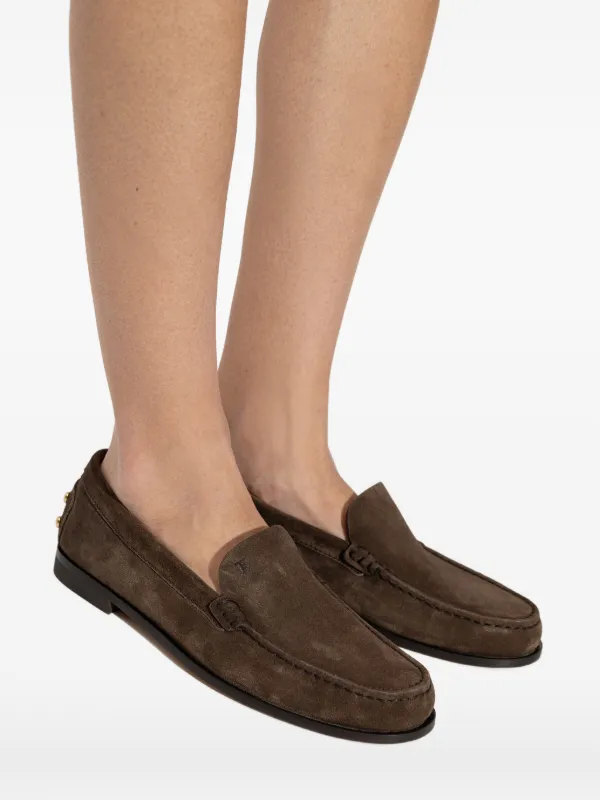 Tod's スタッズ ローファー | ブラウン | FARFETCH JP