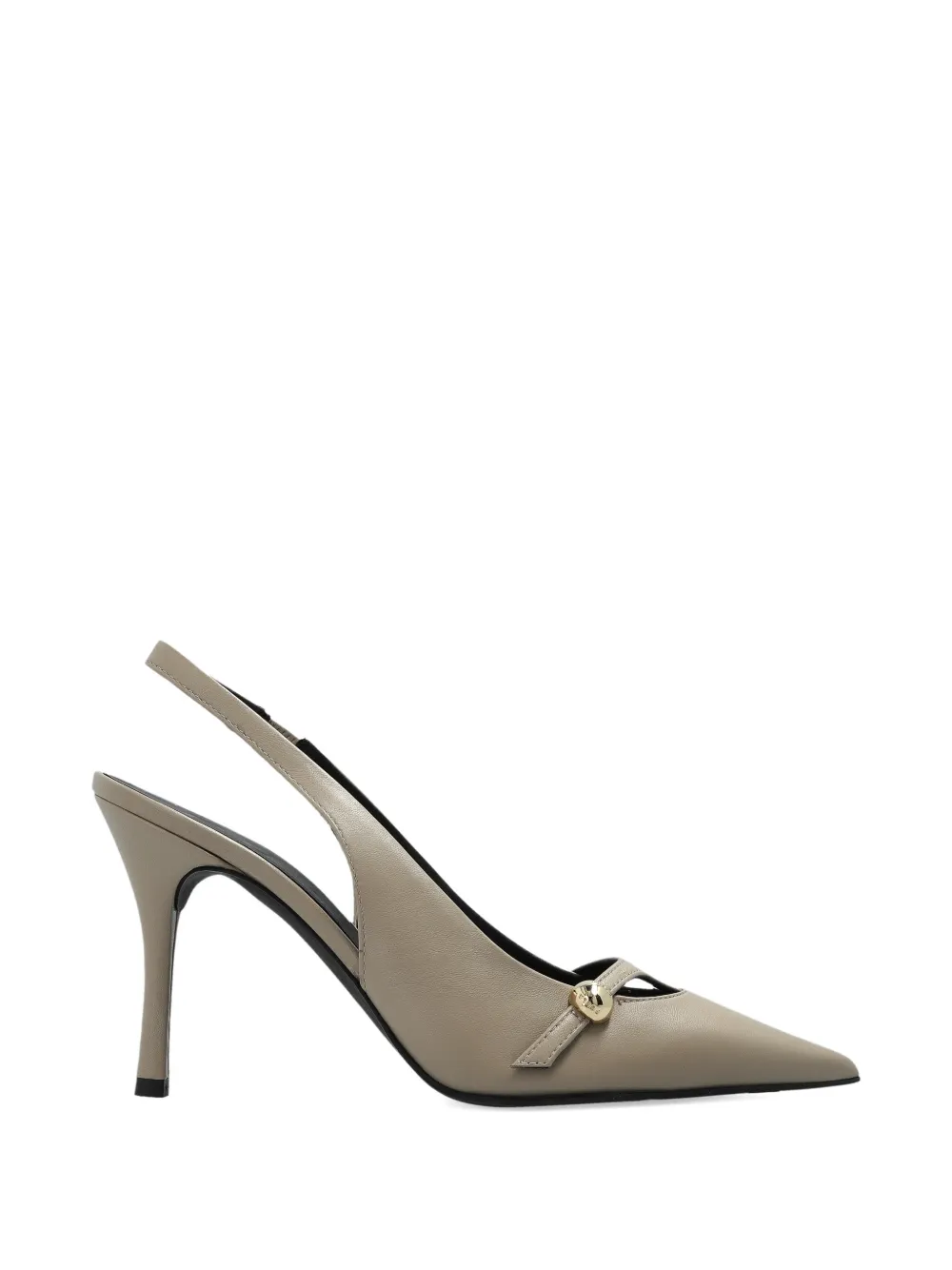 Furla pointed-toe stiletto slingback sandals Beige
