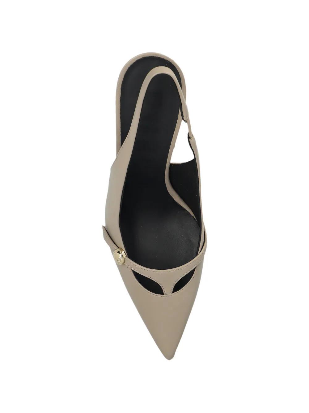 Furla pointed-toe stiletto slingback sandals Beige