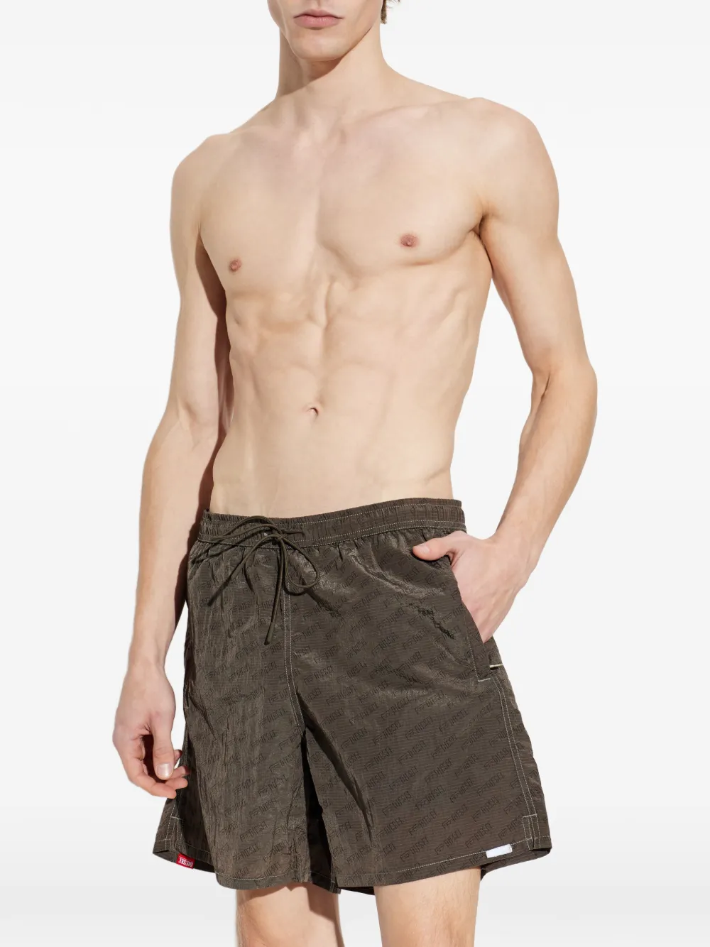  Diesel Sport-41-utlt Swim Shorts - Brown 