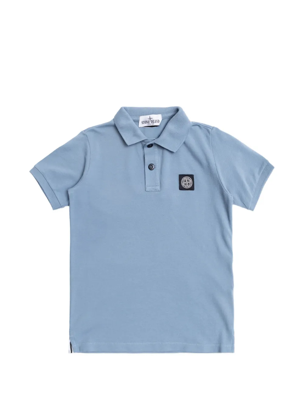 Stone Island Junior patch polo top - Blu
