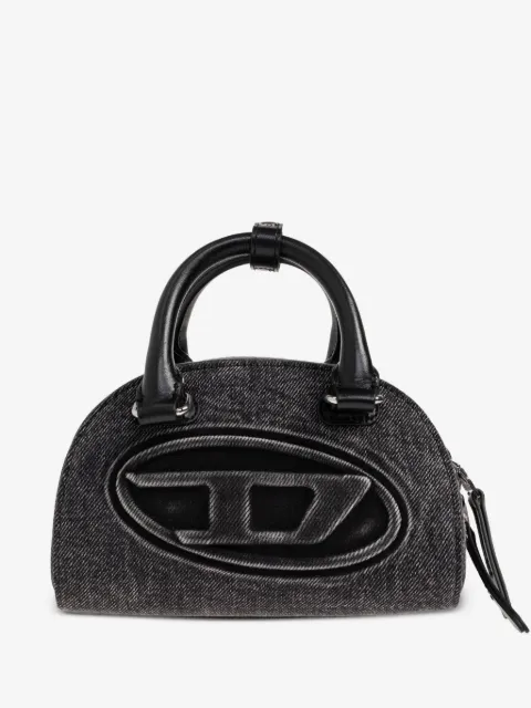 Diesel 1DR Dome-small bowling bag in washed denim