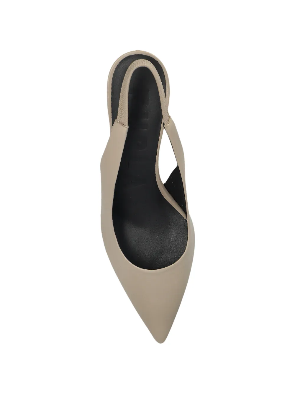 Furla point-toe slingback court sandals Beige