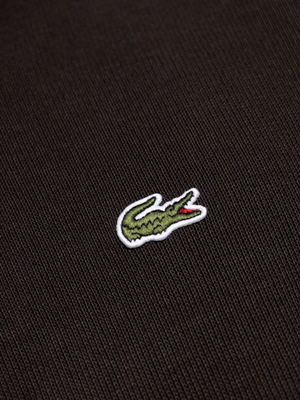 zip-up logo-patch sweatshirt