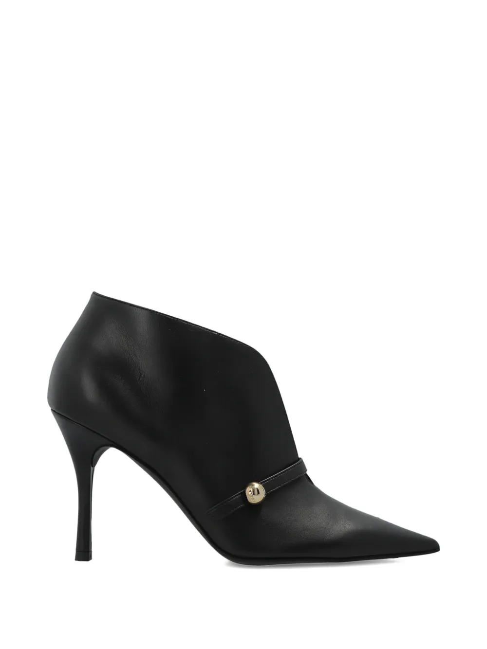 Furla strap heeled boots Zwart