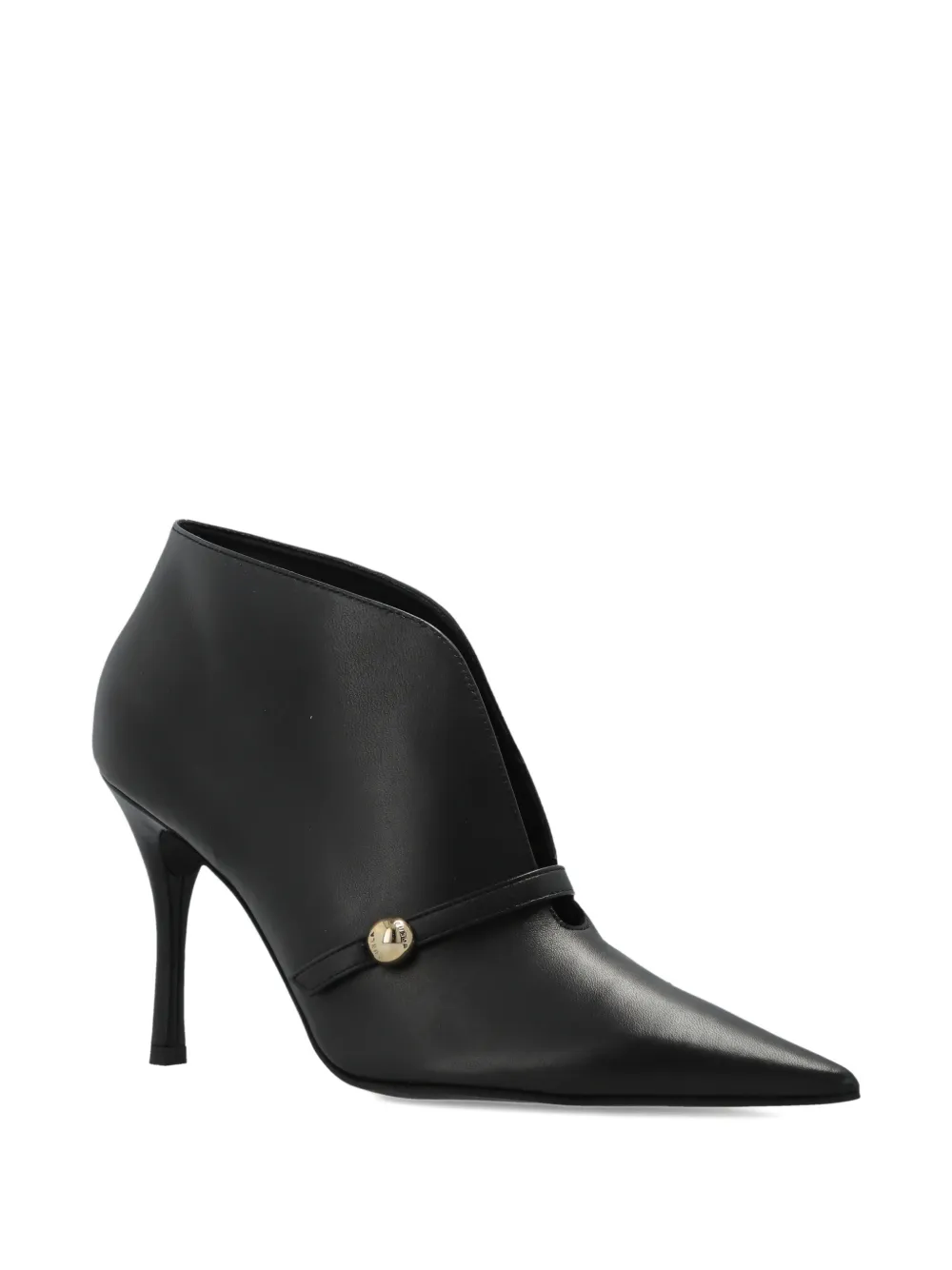 Furla strap heeled boots Zwart