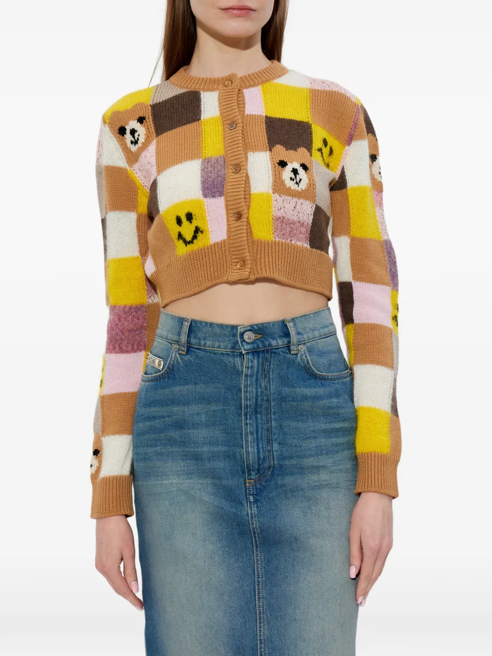 Moschino Wollen vest Bruin