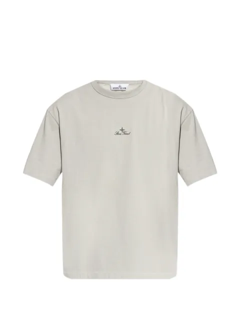 Stone Island logo-embroidery T-shirt