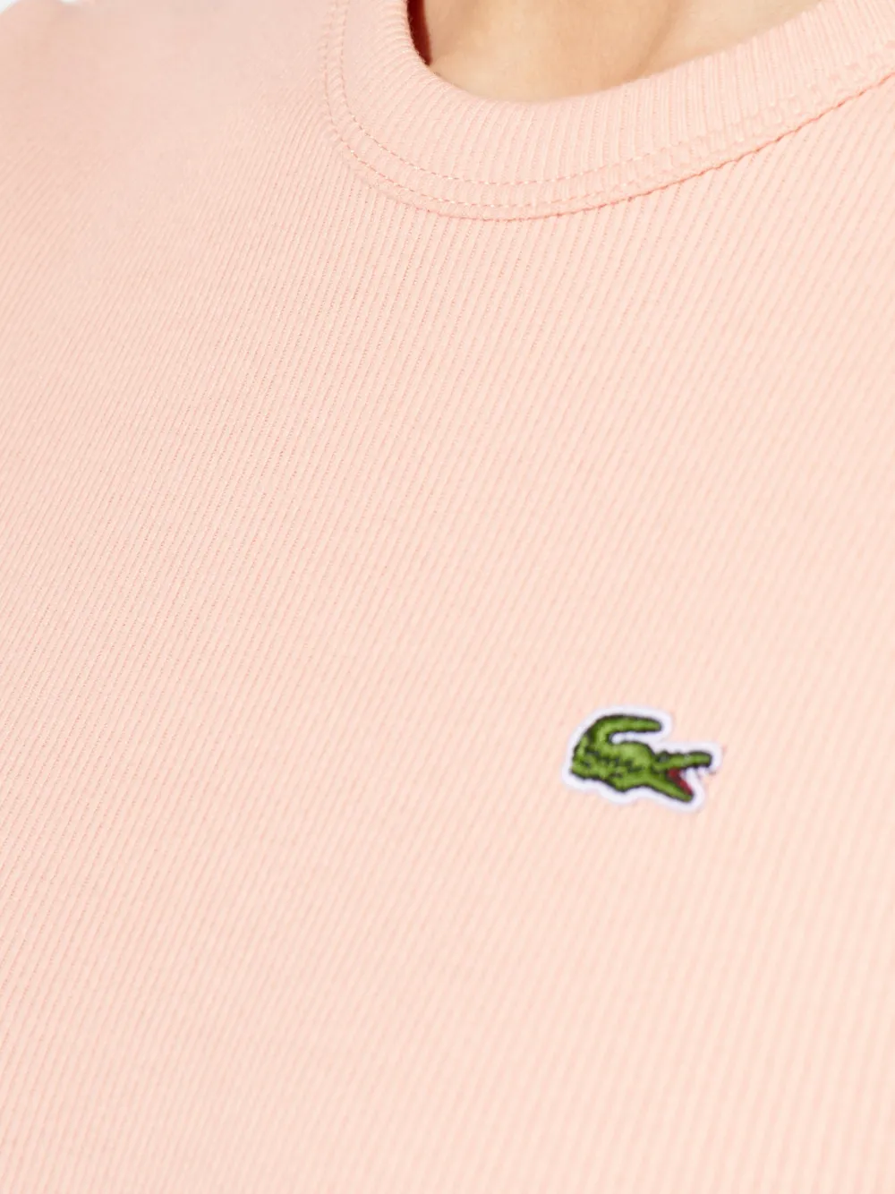 Lacoste Katoenen T-shirt met logo Roze