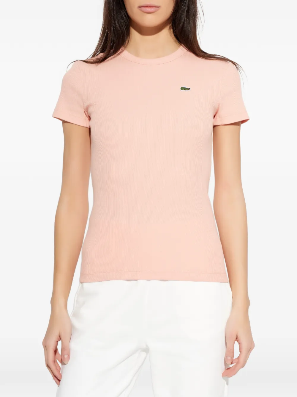  Lacoste Cotton Logo T-shirt - Pink 
