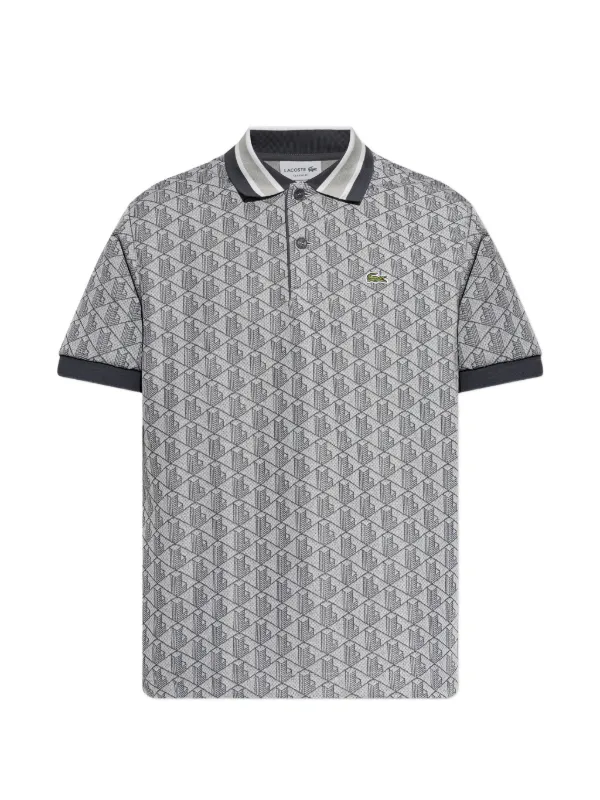 Lacoste モノグラム ポロシャツ | グレー | FARFETCH JP