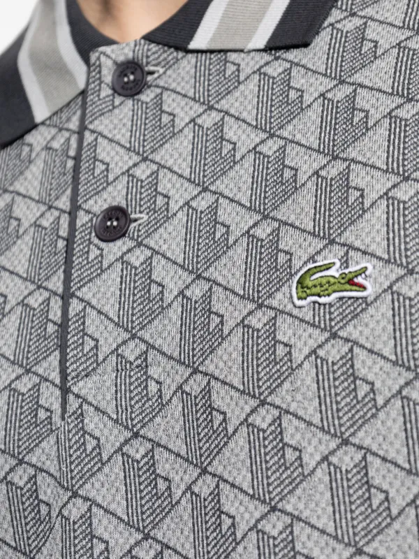 Lacoste モノグラム ポロシャツ | グレー | FARFETCH JP