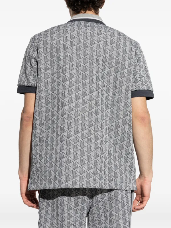 Lacoste モノグラム ポロシャツ | グレー | FARFETCH JP