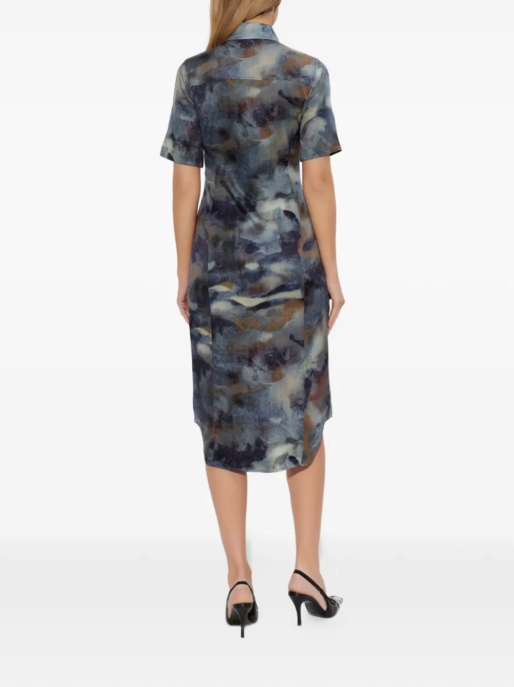 Diesel D-Ana midi-jurk met print Blauw