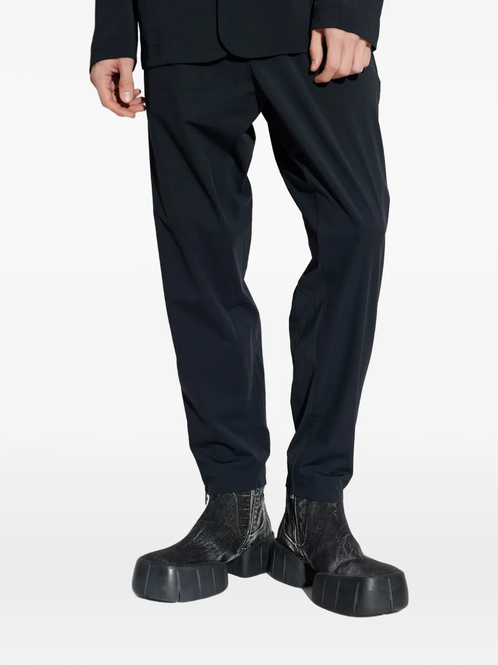 Diesel Elastische broek Zwart