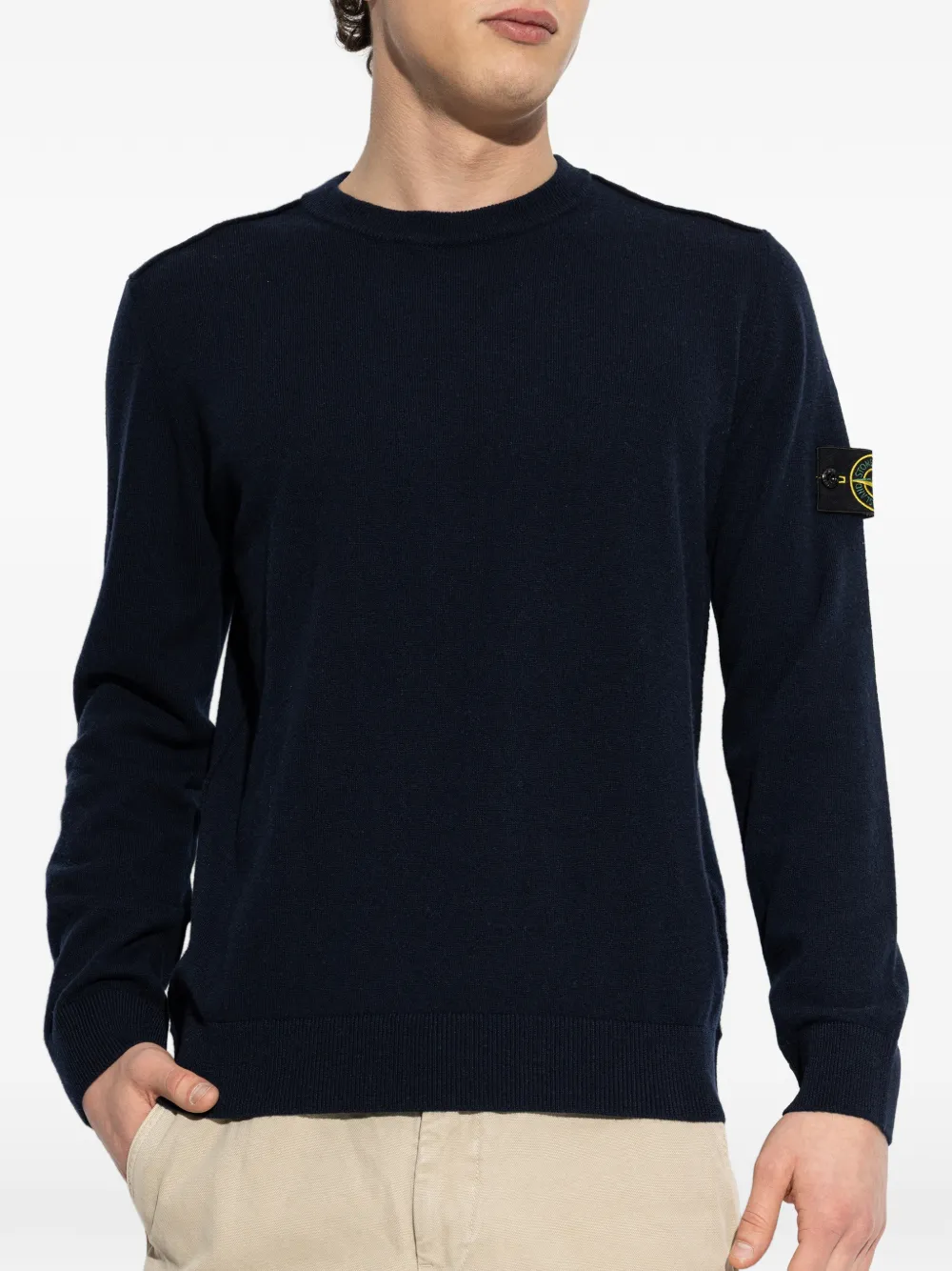 Stone Island 5100010 wollen trui Blauw