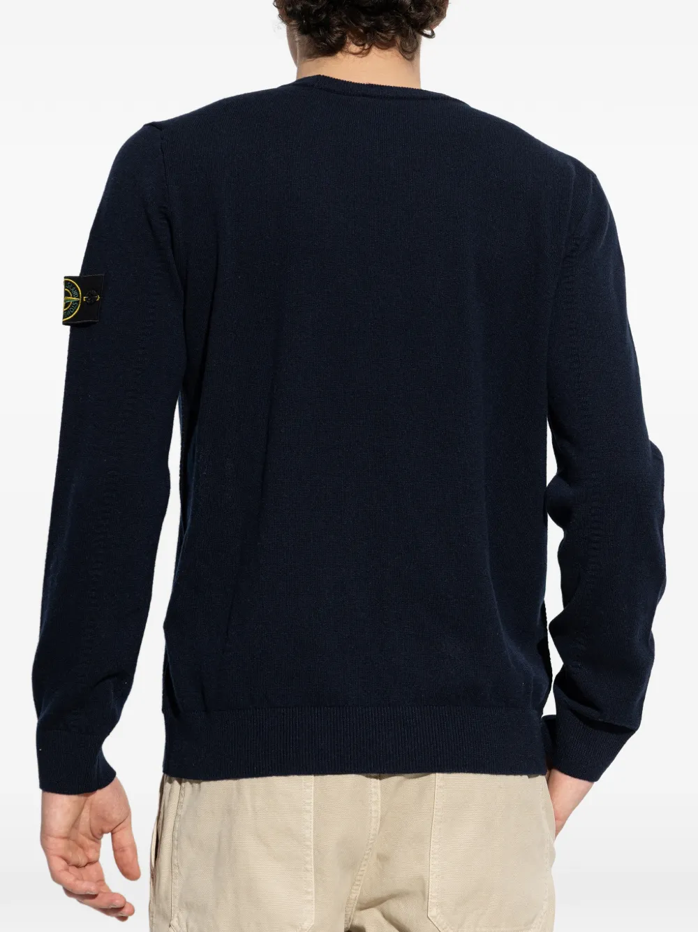 Stone Island 5100010 wollen trui Blauw