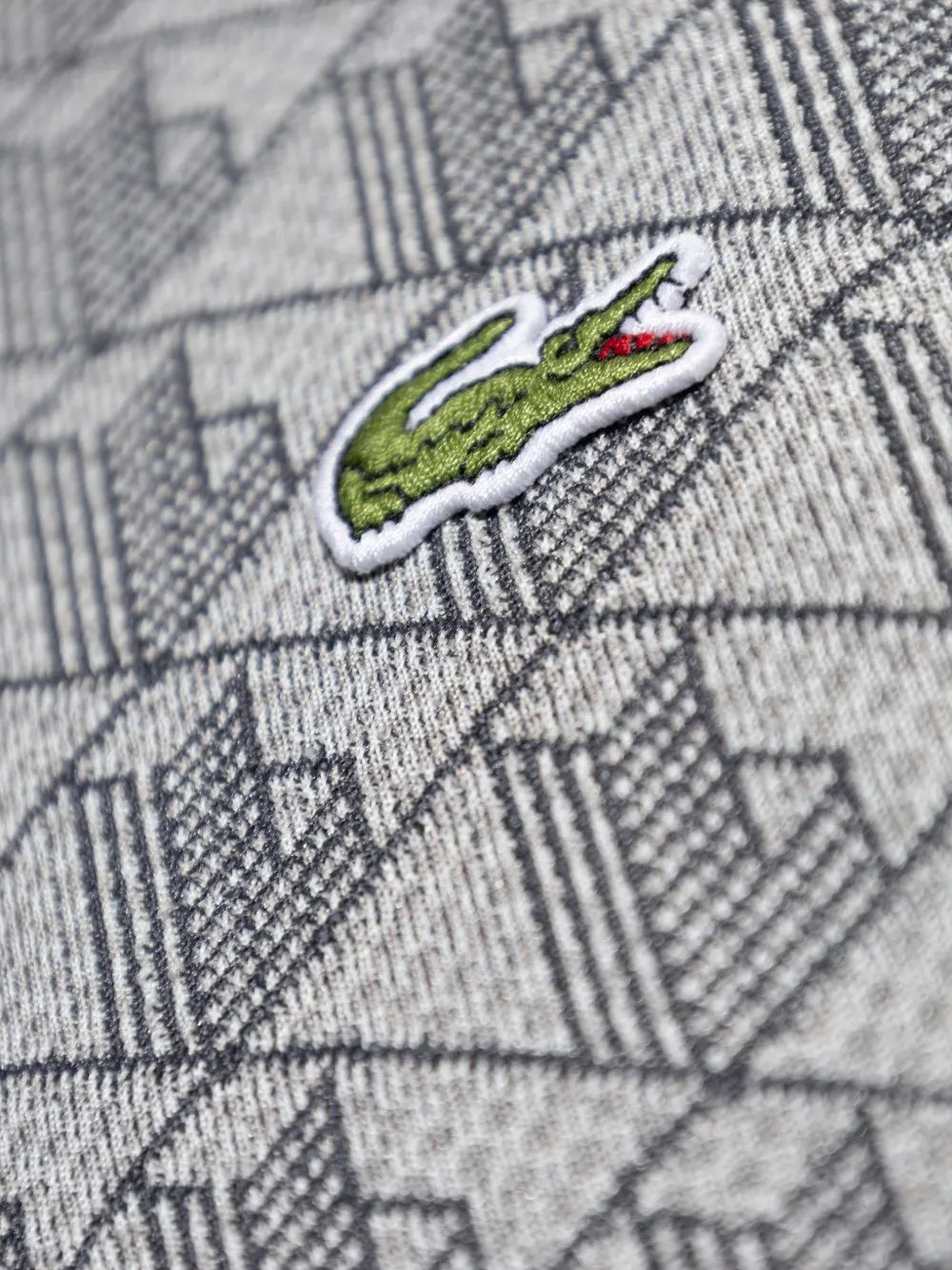 Lacoste Bomberjack met monogramprint Grijs