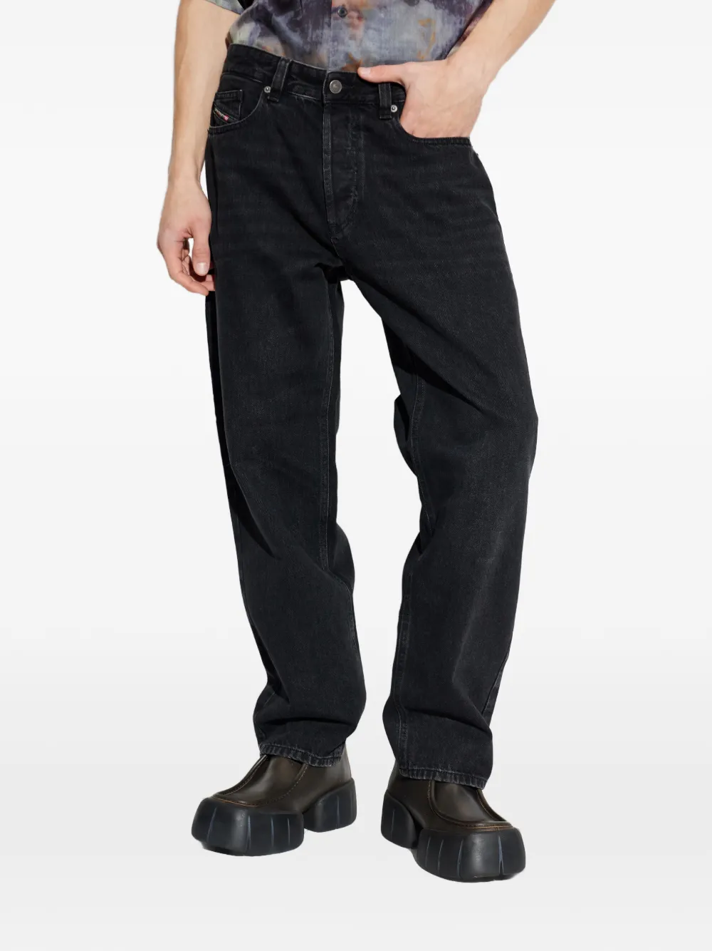  Diesel Logo D-macs Denim - Black 