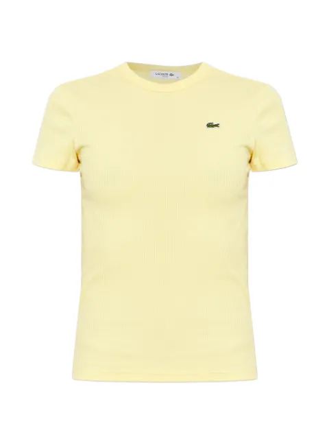 Lacoste playera tejido de canalé con logo