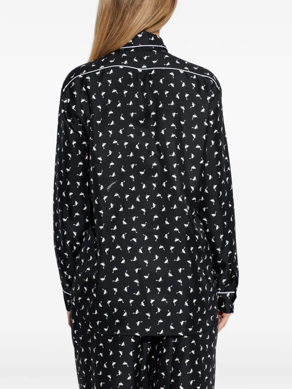 Moschino blouse met print Zwart